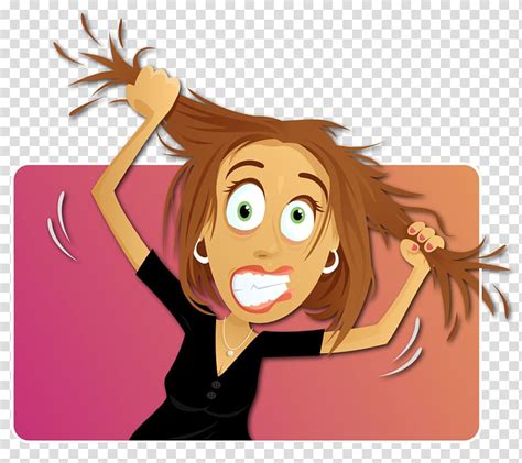Stressed Woman Clipart