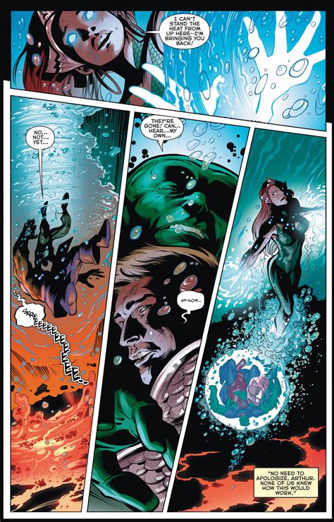Aquaman And Mera Subdues Martian Manhunter Comicnewbies