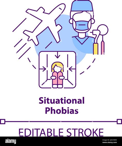 Situational Phobias Concept Icon Stock Vector Image And Art Alamy