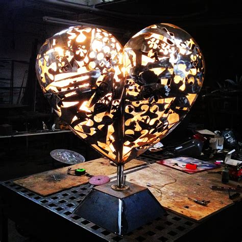 Heart Sculpture Stainless Steel Heart Sculpture Sculpture Decor