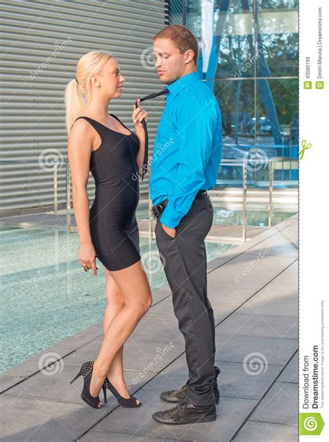 Secretary Flirting With Her Boss Stock Image Image Of Passion