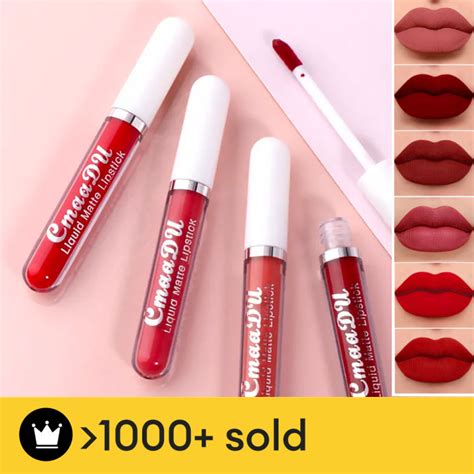 6 colors ultra matte liquid lipstick lip glosses waterproof sexy long lasting beauty makeup