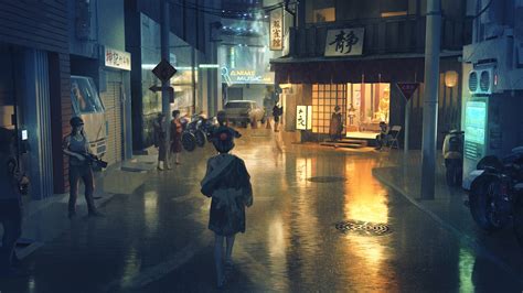 Top Imagen Anime Street Background Night Thpthoanghoatham Edu Vn