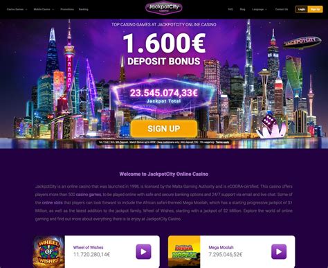 Get €1600 from Jackpot City - Betfree