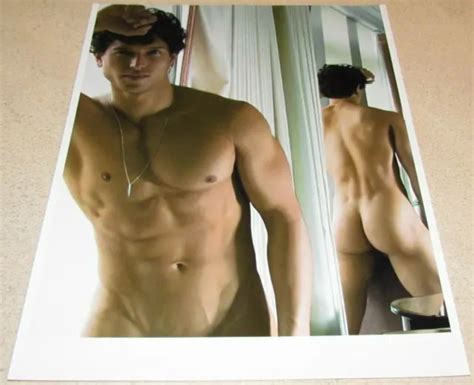 SHIRTLESS NUDE MUSCULAR Beefcake Physique Art Male Mirror Hunk 8X10