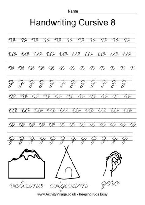 Each sheet comes with a couple lines of writing practice and a short exercise to reinforce the letter. 9 Best Images of Penmanship Practice Worksheets For Adults ...