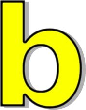Find & download free graphic resources for alphabet. lowercase B yellow - /signs_symbol/alphabets_numbers ...
