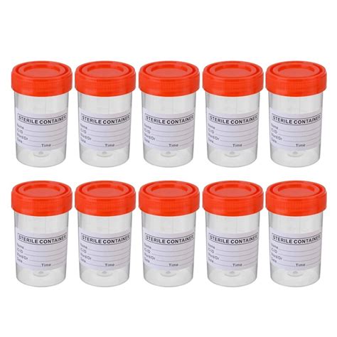 10 Hospital Urine Collection Sample Cups Specimen Bottle Physical Test