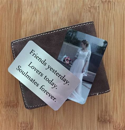 Great gift for father, husband, or boyfriend. Personalized Wallet Cards | Gem Awards