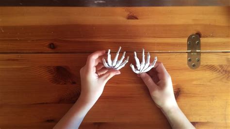 How To Make An Origami Skeleton Hand Youtube