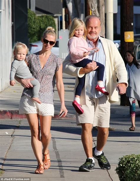 Kelsey Grammer And Wife Kayte Walsh Take Their Children To Lunch In