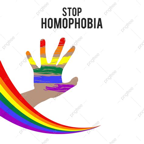 รูปหยุด Homophobia Rainbow Color Png Image Png หยุด Homophobia