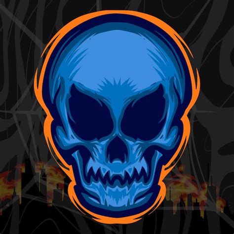 Premium Vector Skull Illustration Art Mascot Logo