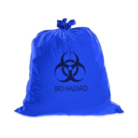 Buy IB BASICS Biohazard Waste Disposal Bag Blue 22 X 24 Inch 50081