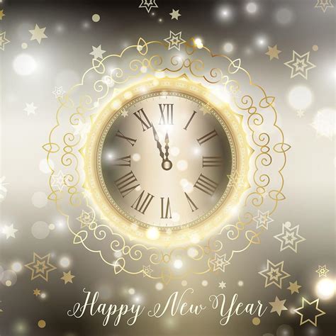 Gold Happy New Year Background 210655 Vector Art At Vecteezy