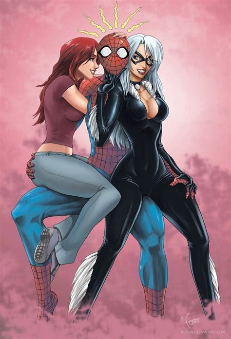 Spidey On A Trouble Spiderman Black Cat Marvel Comics Girls Marvel