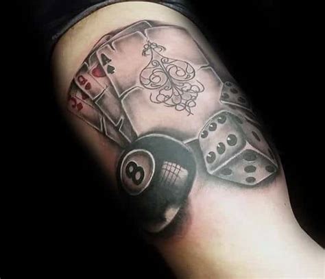 Top 40 Best 8 Ball Tattoo Designs For Men - Billiards Ink ...