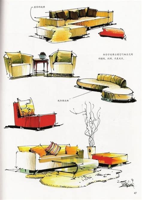 Design Furniture Interior Design Renderings Interior Sketch Interior