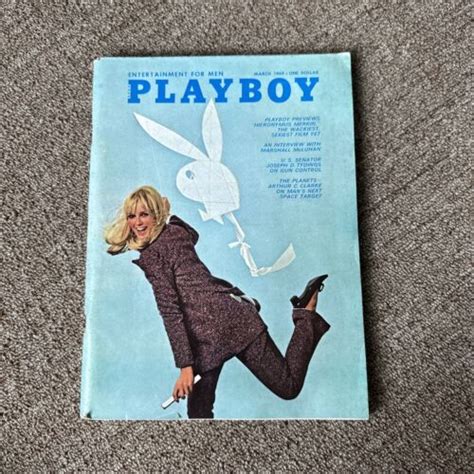 Playboy Vintage Magazine March Kathy Macdonald Playmate Of The