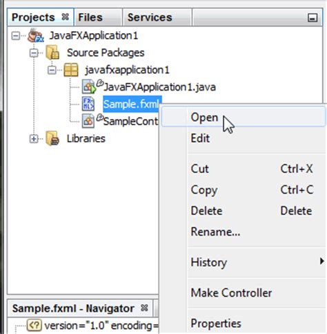 Using JavaFX Scene Builder With Java IDEs Using Scene Builder With
