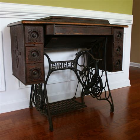 Vintage Singer Treadle Sewing Machine Table Reserved For