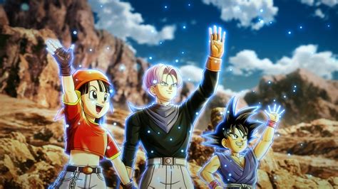 Dragon ball xenoverse 2 dragon ball xenoverse 2 builds upon the highly popular dragon ball xenoverse with enhanced graphics that will further immerse players into the largest and most detailed dragon ball world ever developed. Dragon Ball Xenoverse 2 Official Custom Loading Screen Art GT Pan, Trunks, Goku Give Energy ...