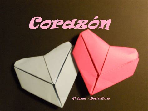 Origami Papiroflexia Tutorial Corazón Obsequio San Valentín