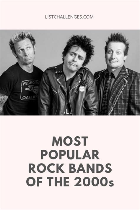 Most Popular Rock Bands Of The 2000s Rock Bands Best Rock Bands