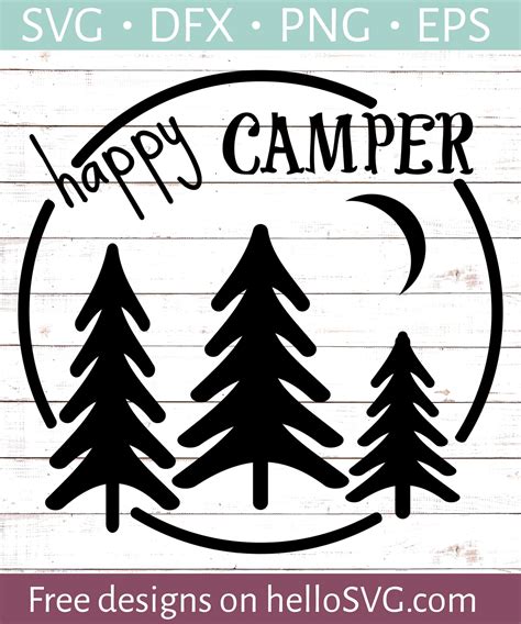 Happy Camper SVG #2 SVG - Free SVG files | HelloSVG.com