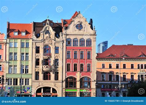 Wroclaw And Main Square Buildings Poland Editorial Photo Image Of