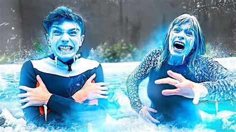 I Spent 24 Hours In Freezing Pool Challenge Youtube