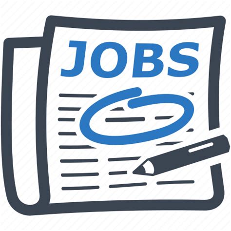 Employment Find Job Jobs Newspaper Icon