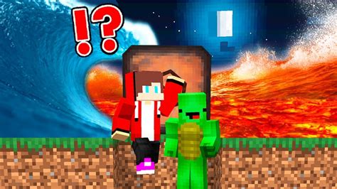 Lava Vs Water Tsunami Vs Security House Base Jj And Mikey Minecraft