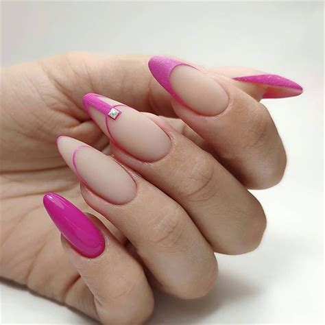 Pinned by the haute spot nail boutique, nail designs, almond shaped beige nails with design, gelish design on almond shaped natural nails, nail. 38 Elegant Almond Matte Nails Design Ideas
