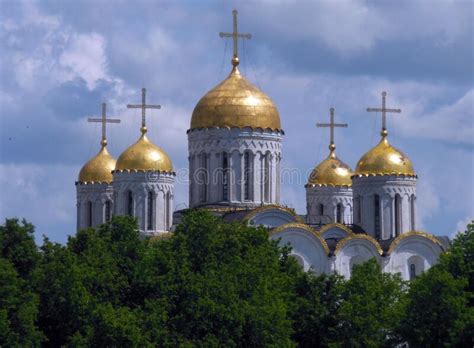Holy Dormition Cathedral Vladimir Russia Stock Photo Image Of