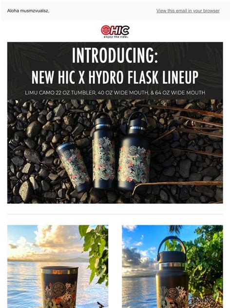 Hic Surf New Limited Edition Hic X Hydro Flasks Online Now Milled