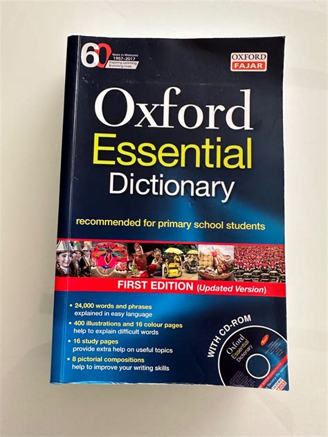 Oxford Essential Dictionary First Edition Pri Sch Hobbies And Toys