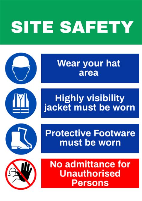 Safety Sign Template Postermywall