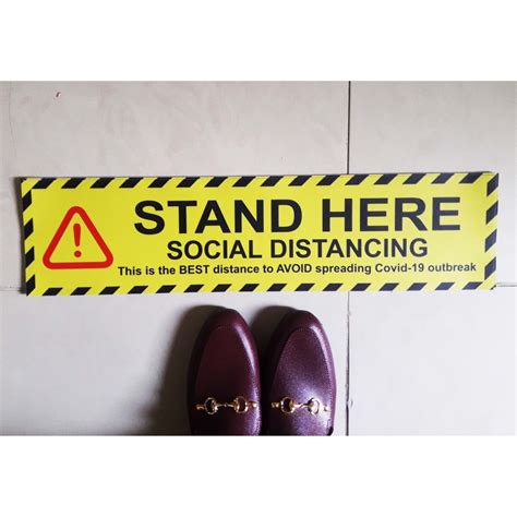 Floor Sticker Covid 19 Sticker Social Distancing Sticker Shopee Malaysia