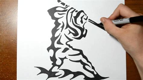 You can customize your ideal warrior, and you can make the tattoo stand out by combining it. How to Draw a Samuraii Warrior - Tribal Tattoo Design ...