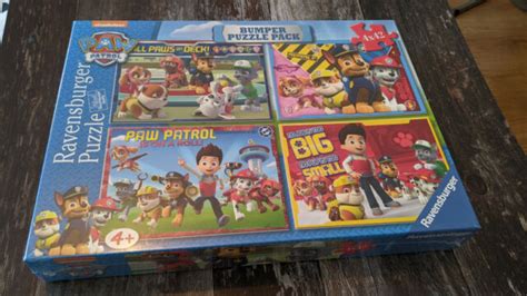 Paw Patrol Jigsaw Puzzle Bumper Pack 8 X 24 Ravensburger Age 4 Checked