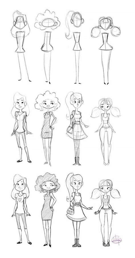 Easy Sketch Ideas Beginners Can Draw Beautiful Dawn Designs Character Design Sketches