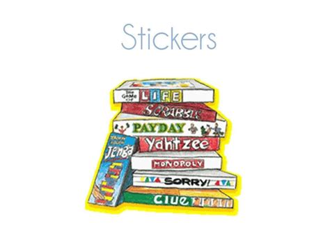 Board Game Stickers Stack Of Games Best Seller Free Etsy Planner