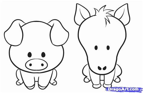 I'm confident you'll enjoy this book so much, you won't want to give it back! Horse and pig | Baby animal drawings, Easy animal drawings, Easy cartoon drawings