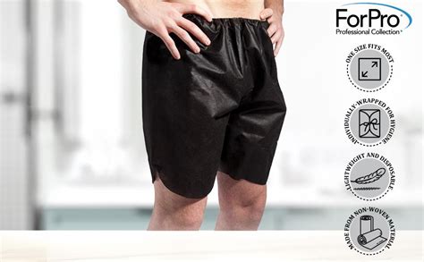 Forpro Mens Boxer Shorts Disposable Shorts For Massage Tanning Waxing And