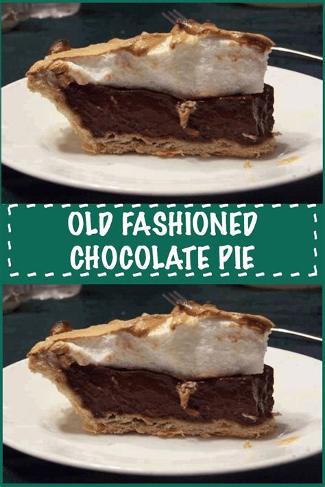 Old Fashioned Chocolate Pie Recipesyummi Old Fashioned Chocolate Pie Homemade Chocolate Pie