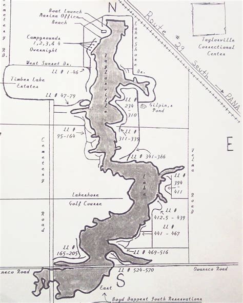 Lake Lot Map Taylorville Illinois