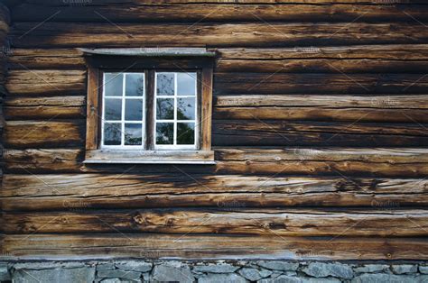 Dark Timbered Wooden Wall With Window Wooden Walls Wooden Wall