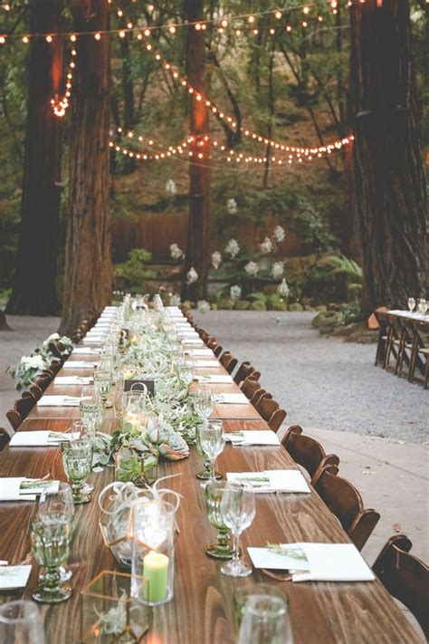 Woodland baby shower decor entails everything outdoors. forest themed wedding reception with lights - Oh Best Day Ever