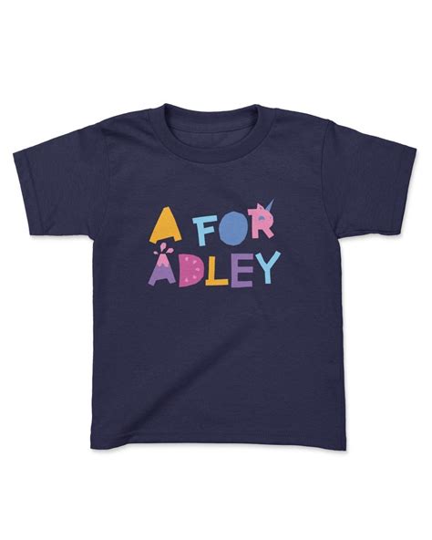 Boys Girls A For Adley Pop Youtuber Kids T Shirts Ebay